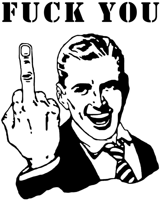 Fuck You! | Well, fuck you too. Here is your fucking t-shirt… | Flickr