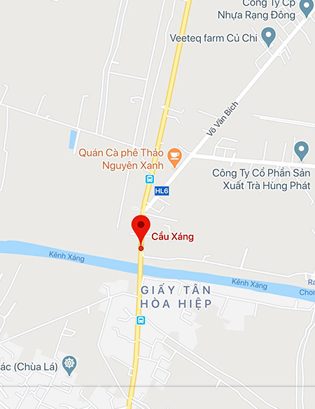 Khu vực cảnh sát vây bắt Tuấn Khỉ.