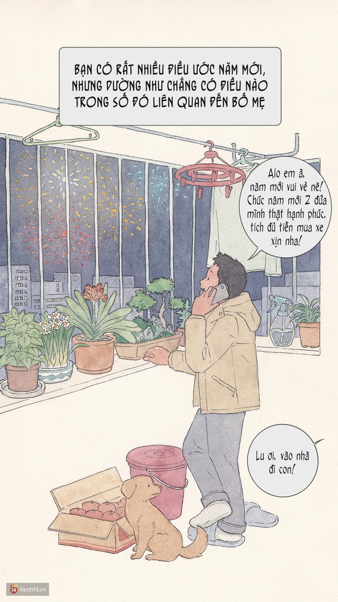 Bộ tranh: Đã về nhà ăn Tết thì hãy dành thời gian bên bố mẹ, tạm tha cho cái điện thoại đi - Ảnh 4.