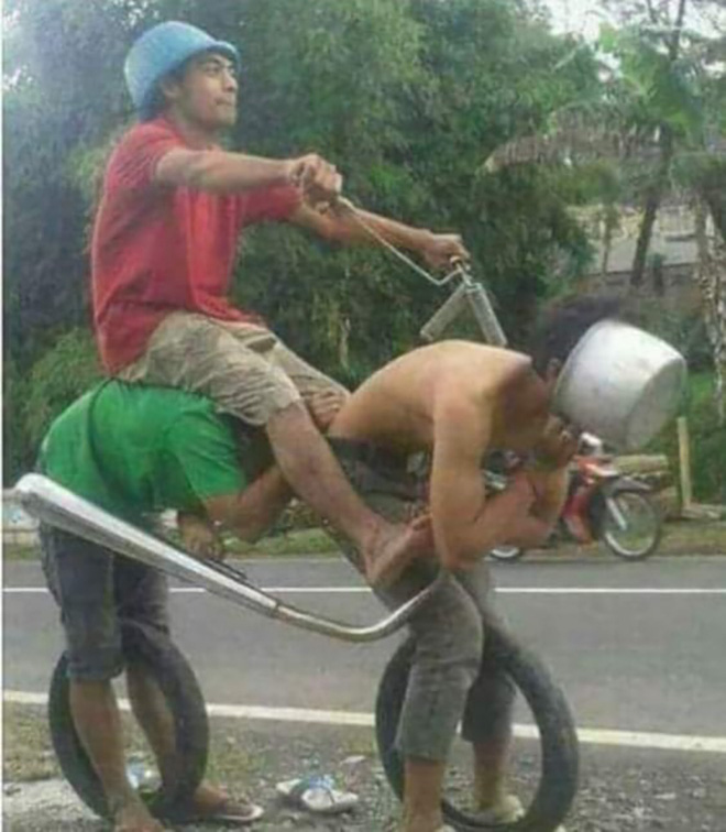 Ảnh vui 17-6: Anh Tây diện áo xe ôm công nghệ để đu trend? - Ảnh 6.