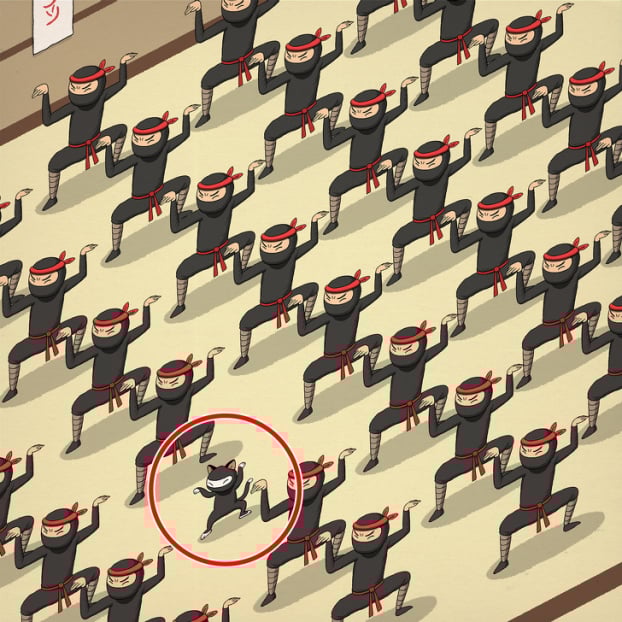 Câu đố: Tìm đồ vật bị giấu trong 15 bức tranh thử tài quan sát của bạn 19