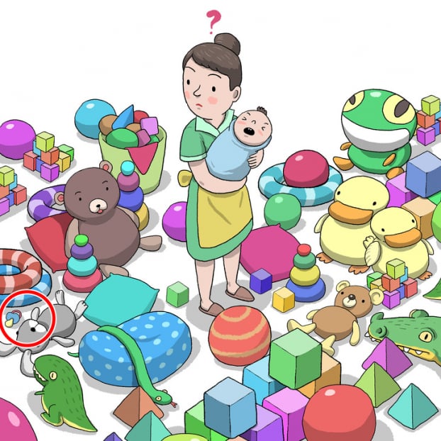 Câu đố: Tìm đồ vật bị giấu trong 15 bức tranh thử tài quan sát của bạn 28